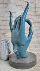 Salvador Dali Human Face Bronze Sculpture Special Patina