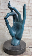 Salvador Dali Human Face Bronze Sculpture Special Patina