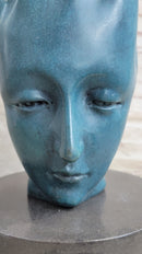 Salvador Dali Human Face Bronze Sculpture Special Patina