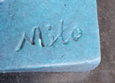 Abstract Female Bronze Sculpture with Blue Patina by Milo