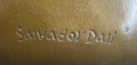 Abstract Metal Face Art Sculpture Bronze by Salvador Dali