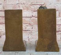 Bronze Bookends – Satyr and Goat Mythological Sculpture