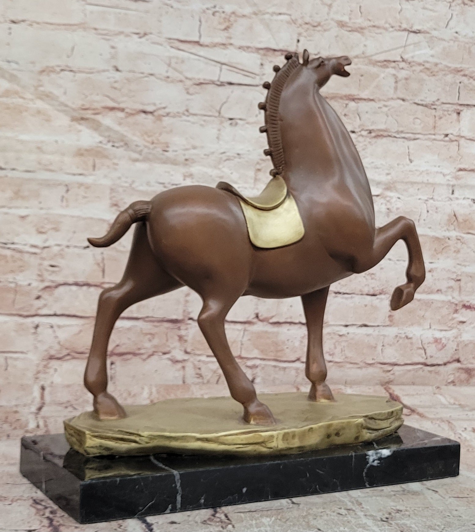 Modern Sculpture Made of Pure Copper, Bronze Horse Statue by B.C Zhang