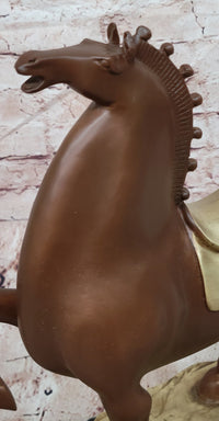 Modern Sculpture Made of Pure Copper, Bronze Horse Statue by B.C Zhang