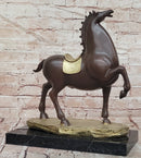 Abstract Modern Horse Artwork By B.C Zhang Mid Century Bronze Sculpture Figure
