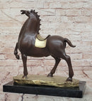Abstract Modern Horse Artwork By B.C Zhang Mid Century Bronze Sculpture Figure