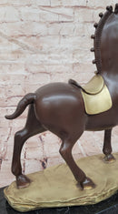 Abstract Modern Horse Artwork By B.C Zhang Mid Century Bronze Sculpture Figure