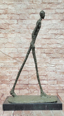 Walking Man Sculpture Inspired by the Work of Giacometti Bronze Sculpture Large