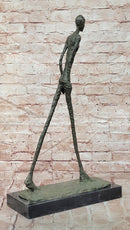 Walking Man Sculpture Inspired by the Work of Giacometti Bronze Sculpture Large