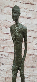 Walking Man Sculpture Inspired by the Work of Giacometti Bronze Sculpture Large