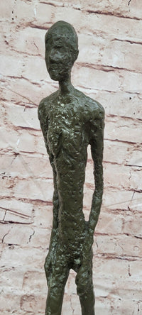 Walking Man Sculpture Inspired by the Work of Giacometti Bronze Sculpture Large