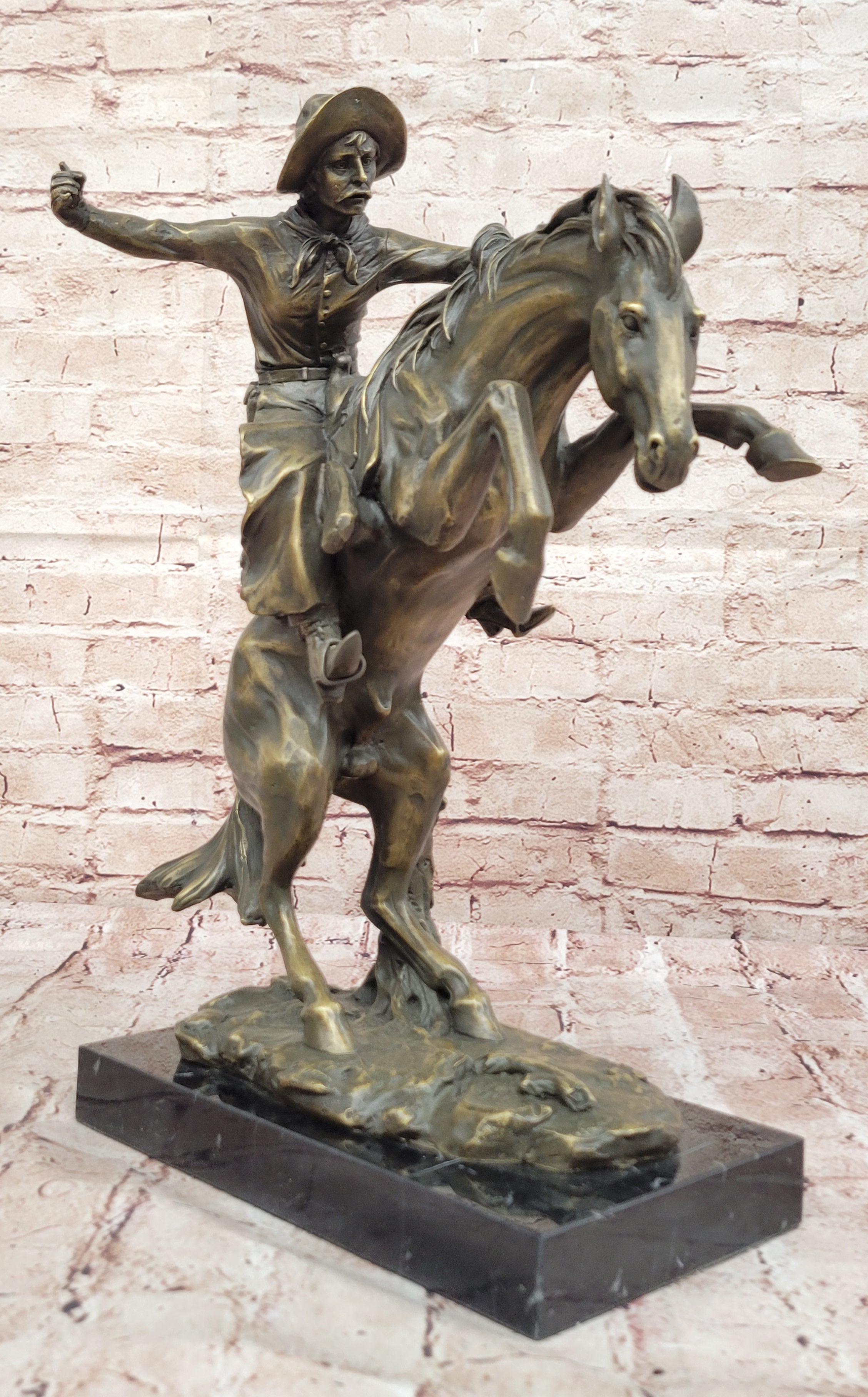 Bronco Buster by Fredric Remington Bronze Sculpture