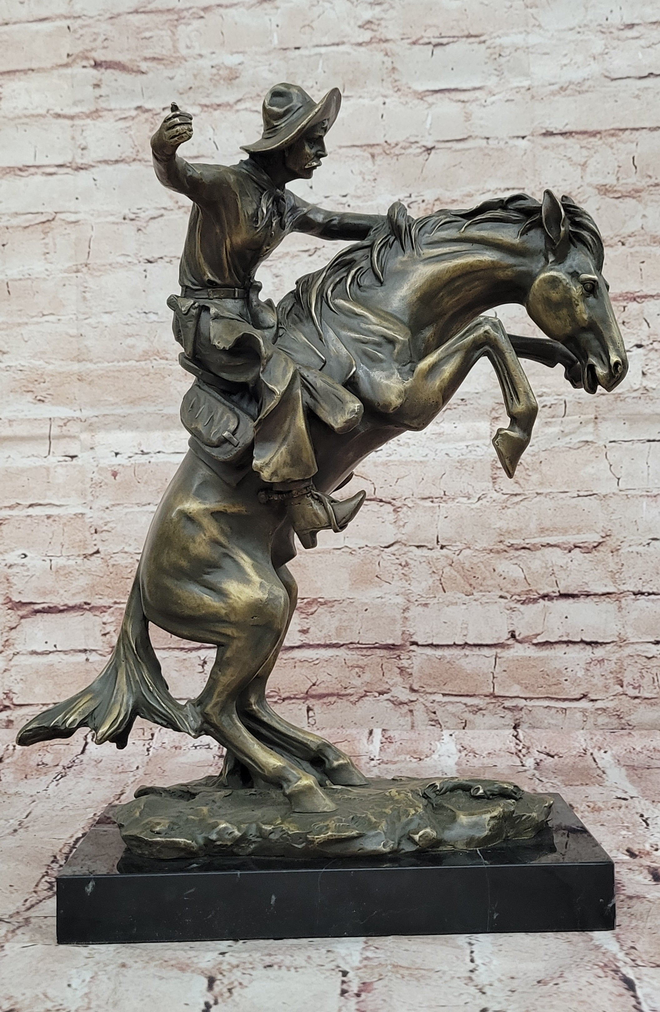 Bronco Buster by Fredric Remington Bronze Sculpture