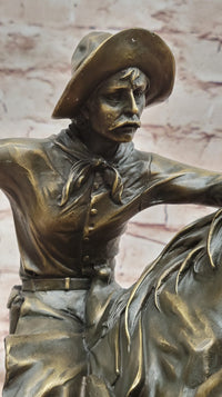 Bronco Buster by Fredric Remington Bronze Sculpture