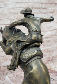 Bronco Buster by Fredric Remington Bronze Sculpture