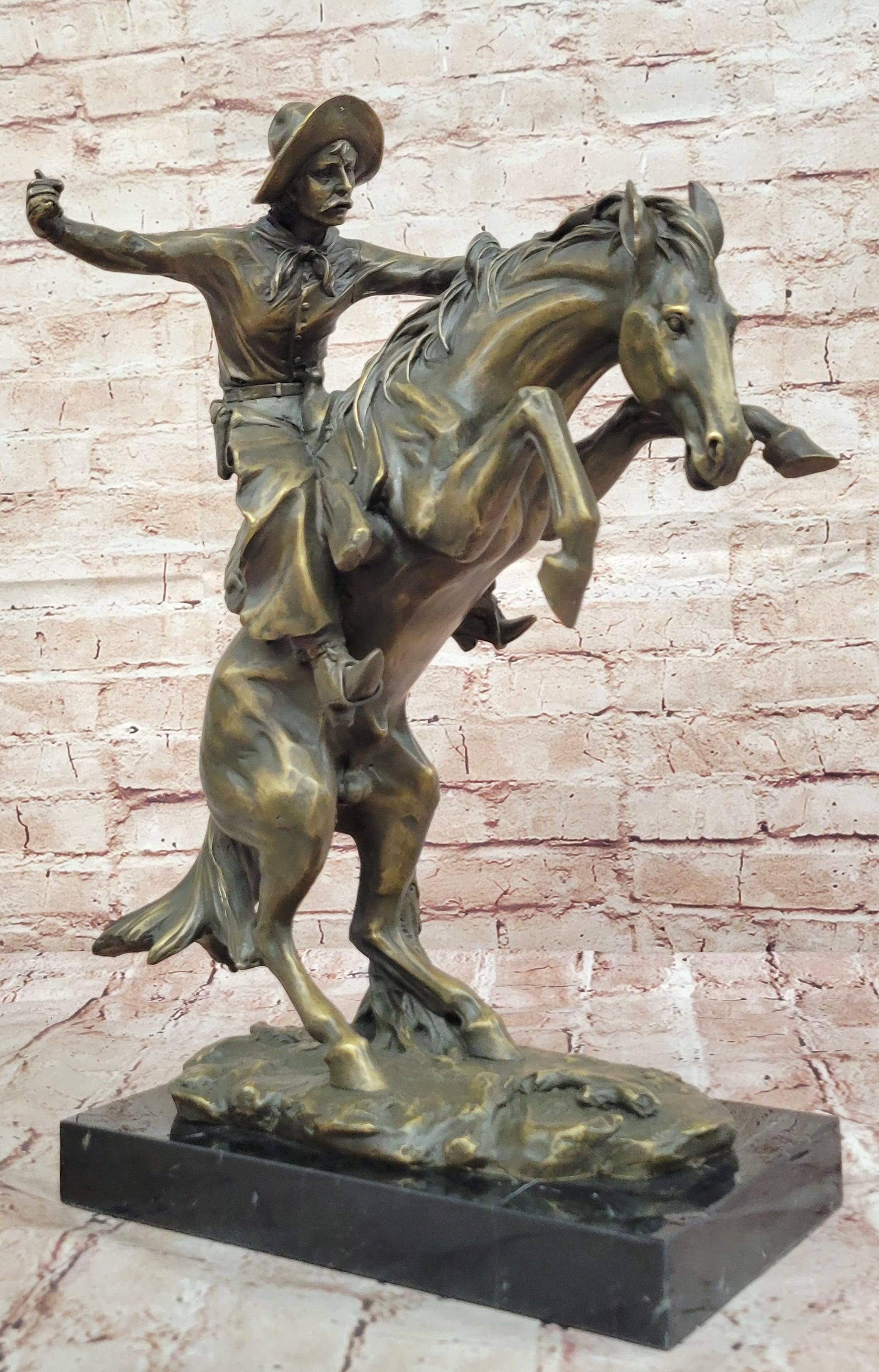 Bronco Buster by Fredric Remington Bronze Sculpture