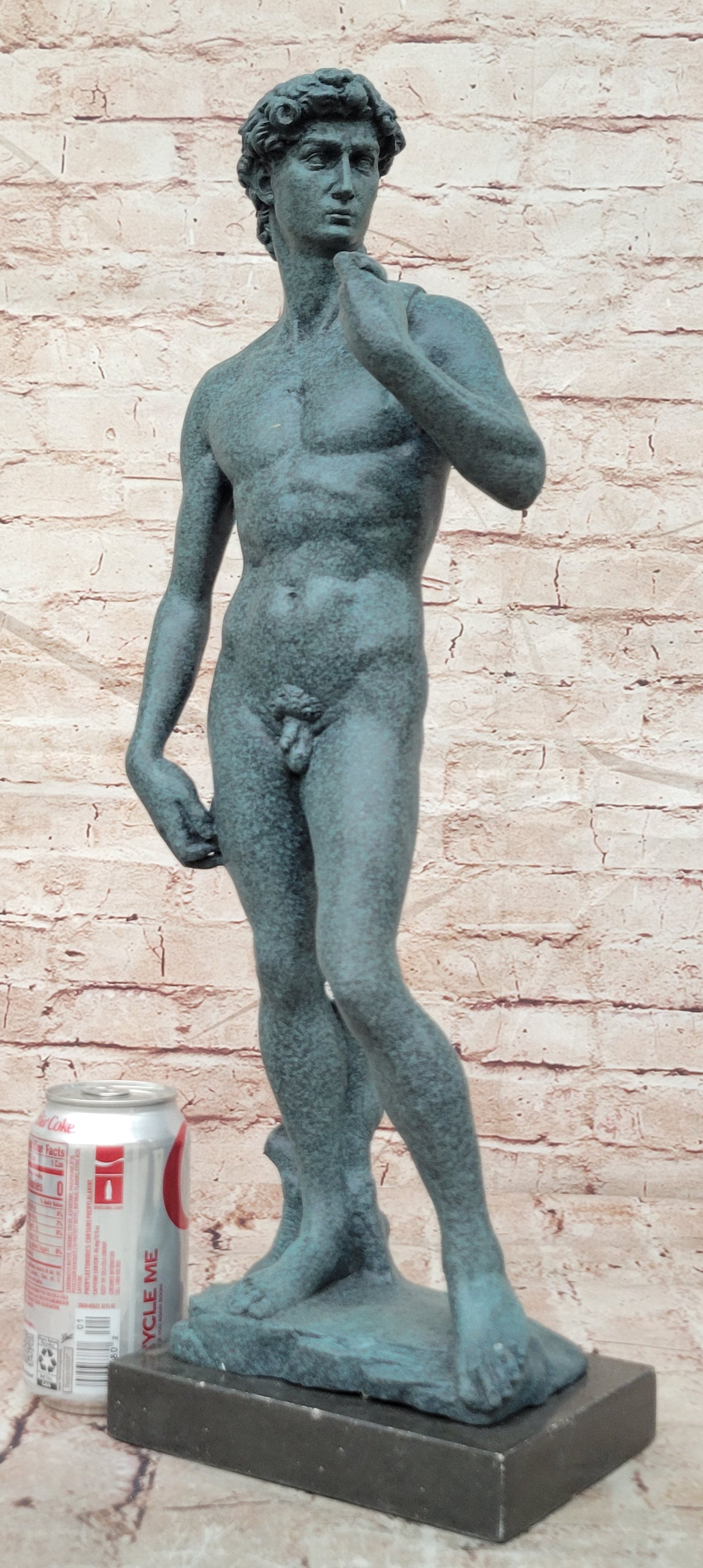 Famous Michelangelo's David Big Size Bronze Sculpture Statue Hand Made
