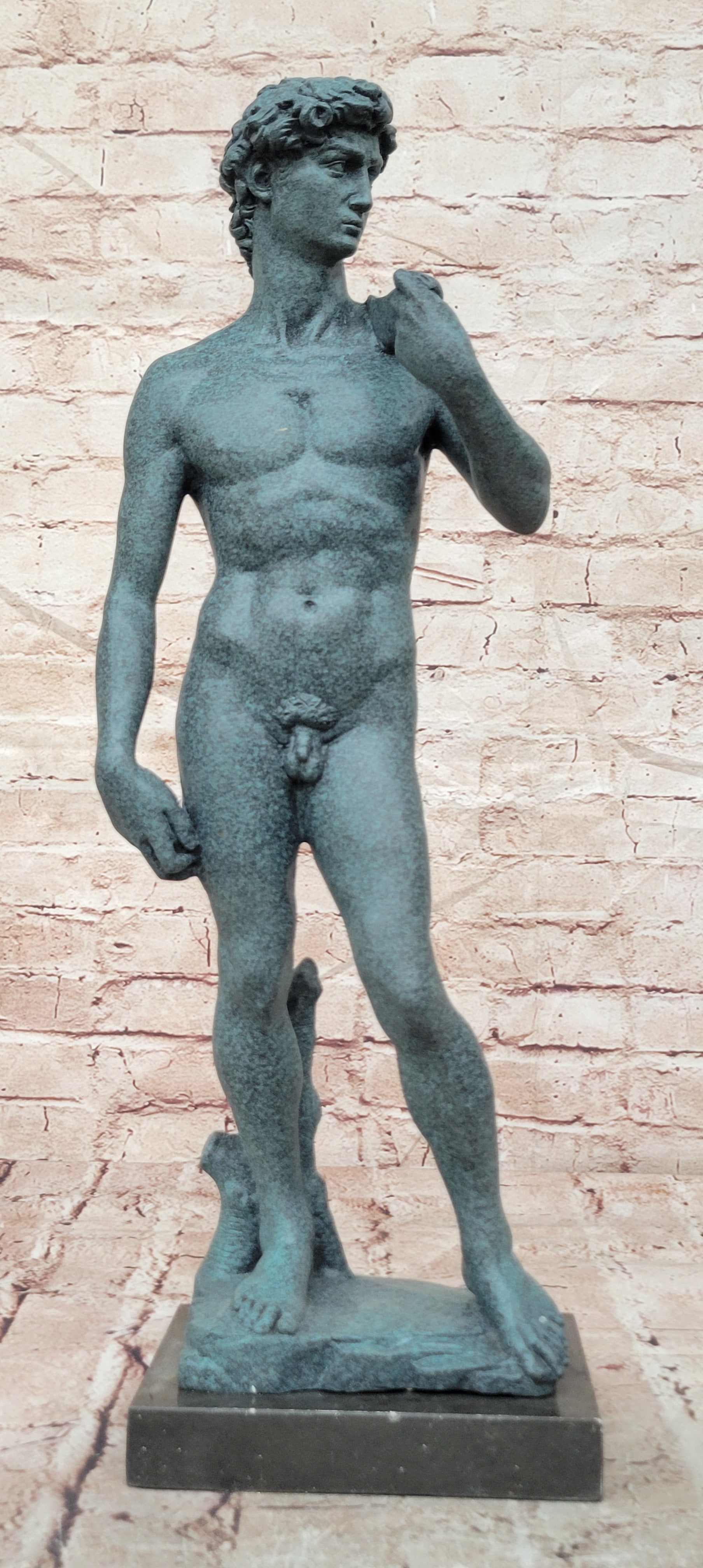 Famous Michelangelo's David Big Size Bronze Sculpture Statue Hand Made
