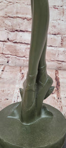 32'' Tall Classical Dancer Ballerina Signed Milo Bronze Sculpture Figure Art Nouveau