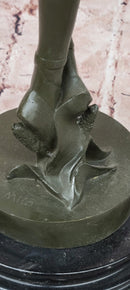 32'' Tall Classical Dancer Ballerina Signed Milo Bronze Sculpture Figure Art Nouveau
