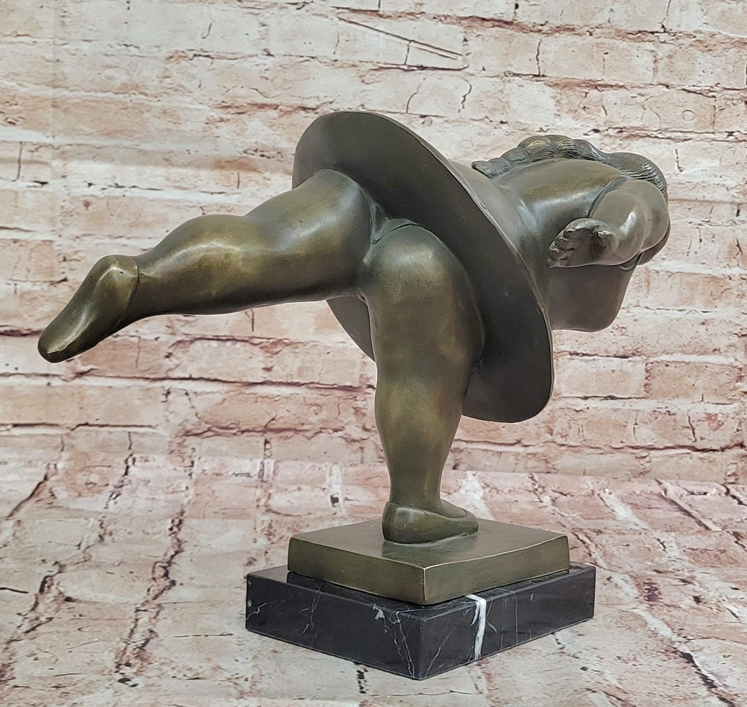 Ballerina Dancer Girl Bronze Sculpture by Botero
