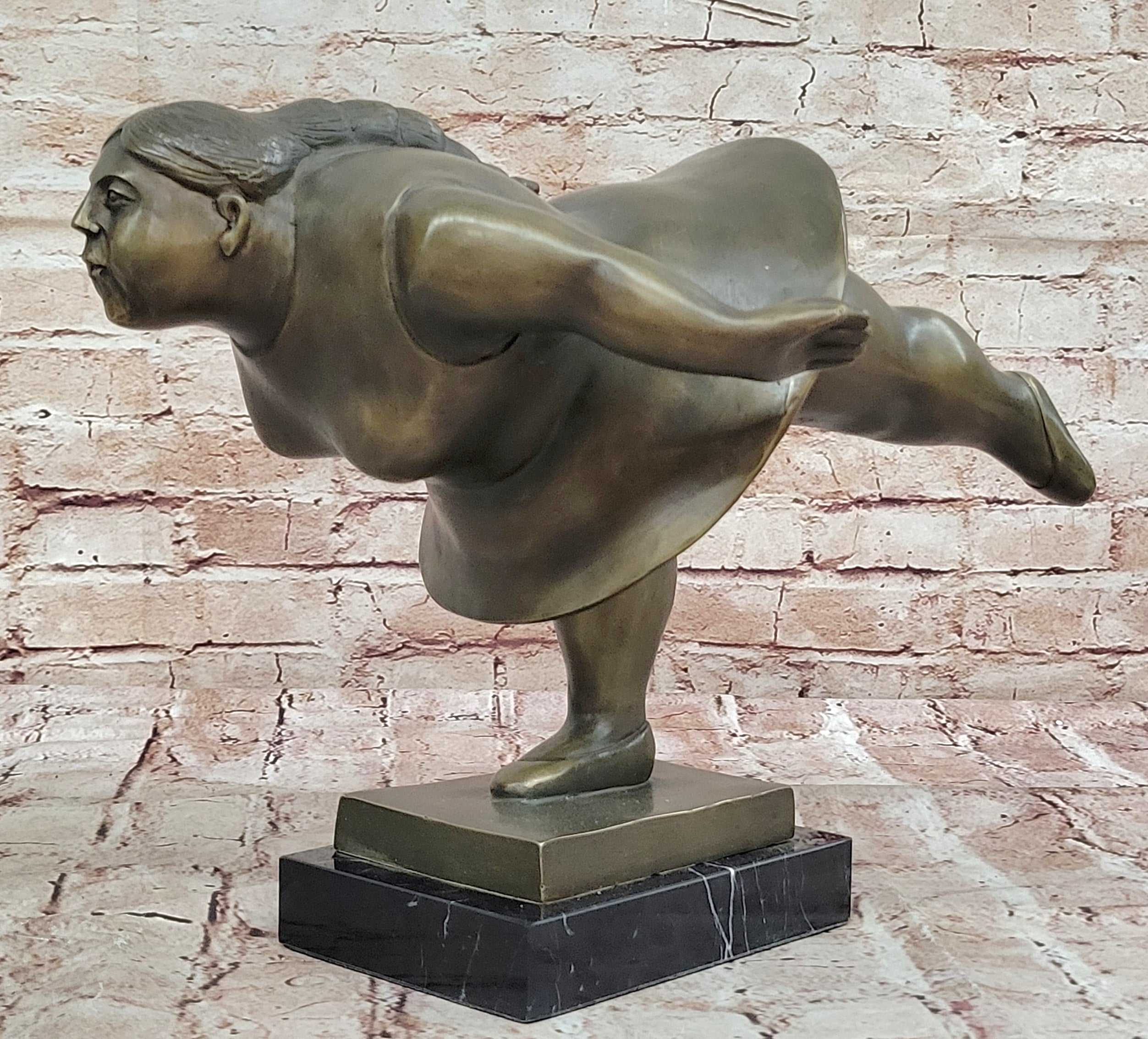 Ballerina Dancer Girl Bronze Sculpture by Botero
