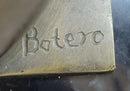 Fernando Botero Seated Woman Bronze on Marble Base