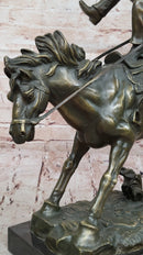 Bucking Bronco Cowboy Sculpture – Bronze Horse Art