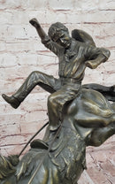 Bucking Bronco Cowboy Sculpture – Bronze Horse Art