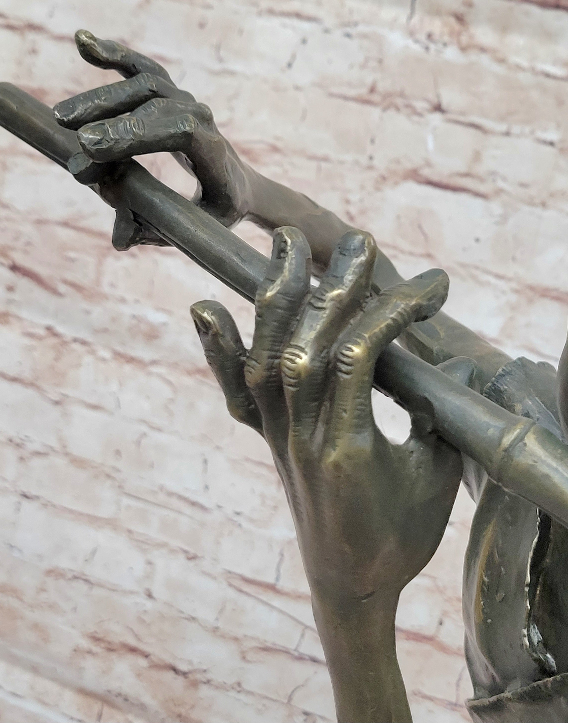 Irish Bronze Sculpture – Dancing Leprechaun Playing Flute
