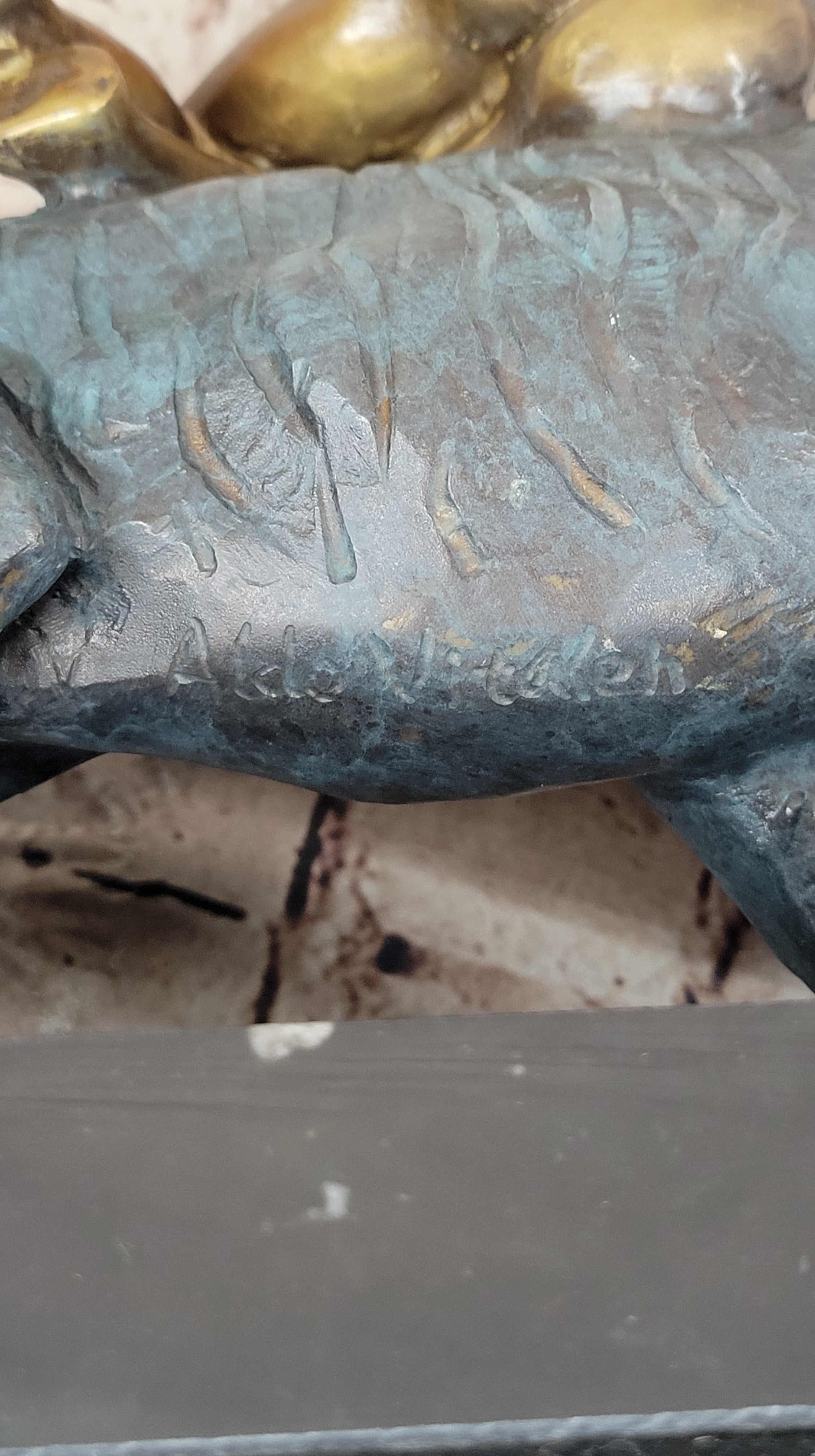 Bronze Jungle Girl Reclining on Tiger - Art Deco