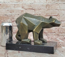 Bronze Bear Geometric Modern Wildlife Sculpture Numbered