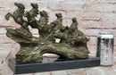 Eight Galloping Horses Bronze Sculpture Signed M. Lopez
