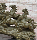 Eight Running Horses Bronze Sculpture by Milo