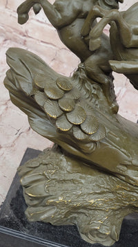 Eight Running Horses Bronze Sculpture by Milo