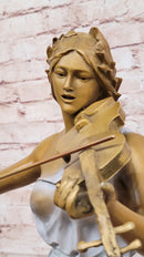 Bronze Violinist – Graceful Woman Playing Violin