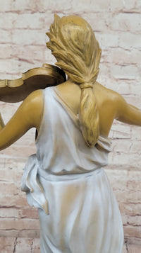 Bronze Violinist – Graceful Woman Playing Violin