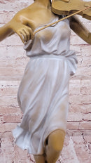 Bronze Violinist – Graceful Woman Playing Violin