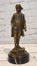 Napoleon Statue, French Leader Bronze Sculpture Famous Figure Handmade Signed Lopez