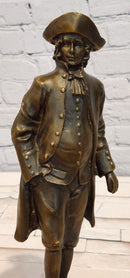Napoleon Statue, French Leader Bronze Sculpture Famous Figure Handmade Signed Lopez