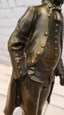 Napoleon Statue, French Leader Bronze Sculpture Famous Figure Handmade Signed Lopez
