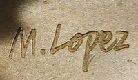 Napoleon Statue, French Leader Bronze Sculpture Famous Figure Handmade Signed Lopez