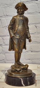 Napoleon Statue, French Leader Bronze Sculpture Famous Figure Handmade Signed Lopez