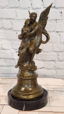 Eros & Psyche Romantic Lovers Angel Bronze Statue Sculpture Figure Decor