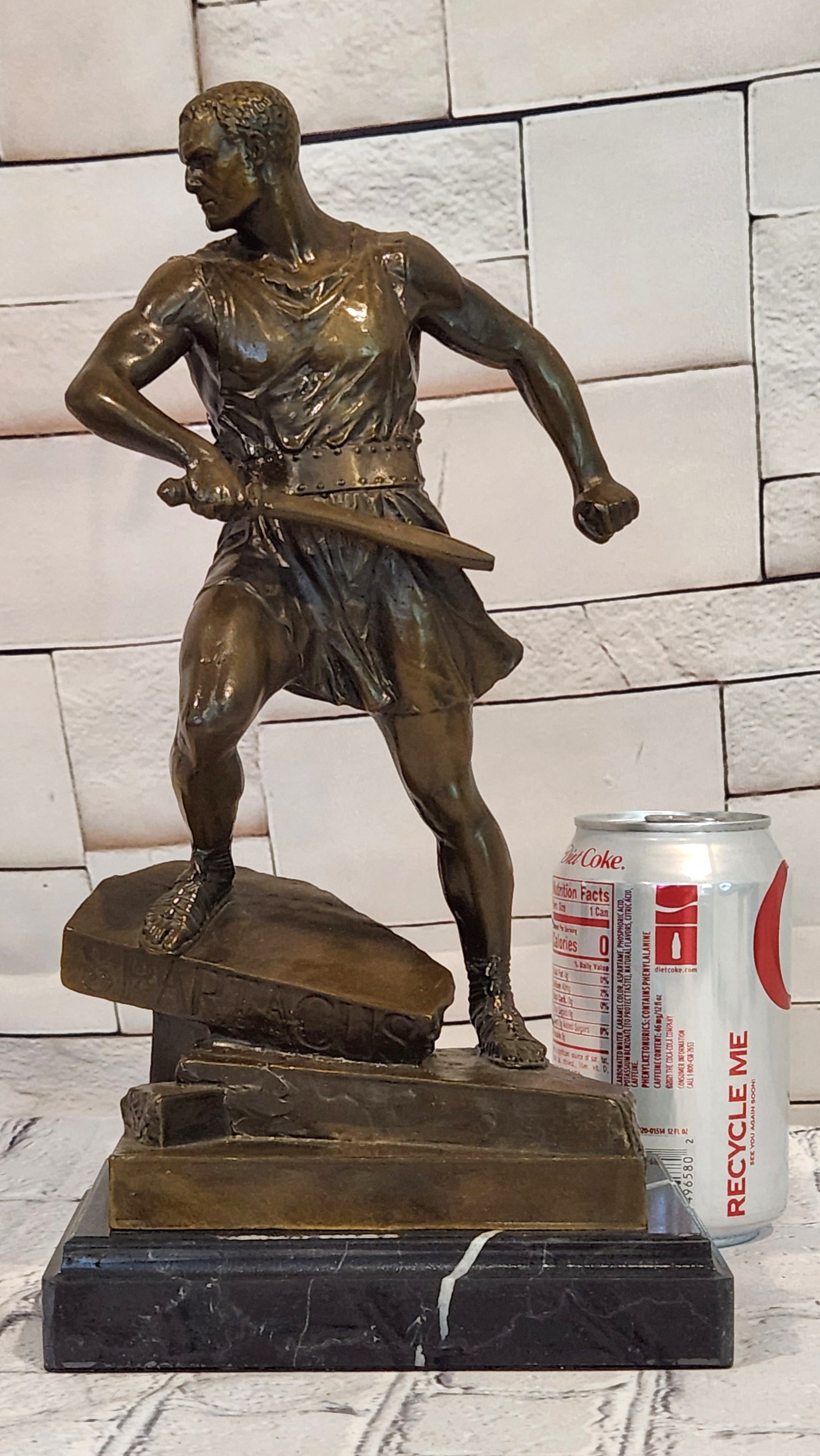 Limited Edition Bronze Figure of a Classical Roman Warrior with Sword by J.Mavchi