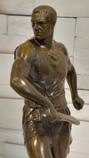 Limited Edition Bronze Figure of a Classical Roman Warrior with Sword by J.Mavchi