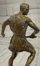 Limited Edition Bronze Figure of a Classical Roman Warrior with Sword by J.Mavchi