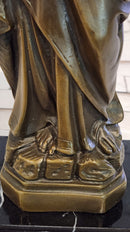 Hand Made Original Valli Saint Joseph Catholic Religious Bronze Sculpture Artwork