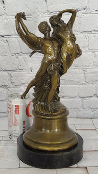 Romantic Naked Lovers Floating Bronze Sculpture Statue Love Romance Angels Gift