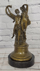Romantic Naked Lovers Floating Bronze Sculpture Statue Love Romance Angels Gift
